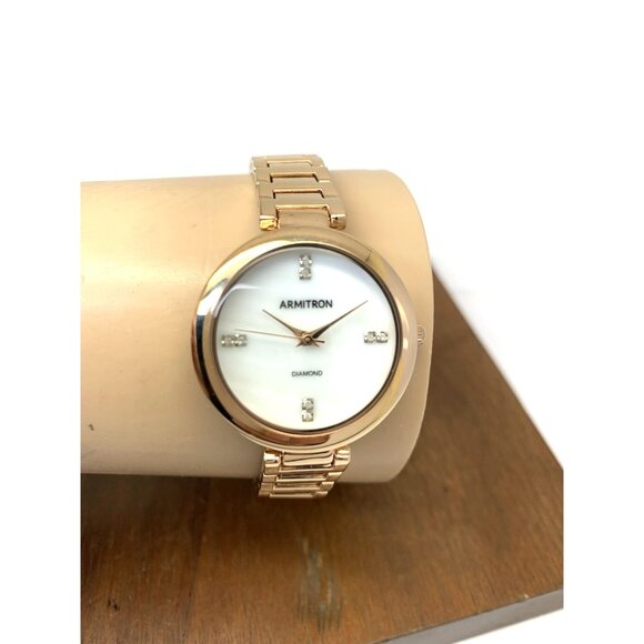 Armitron Women\'s Watch 75/5618RG Quartz Mother of Pearl Dial Rose Gold Steel main image 10